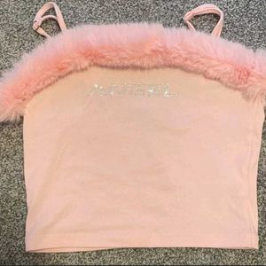 Fur Crop Top