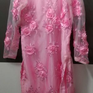 PINK net kurti