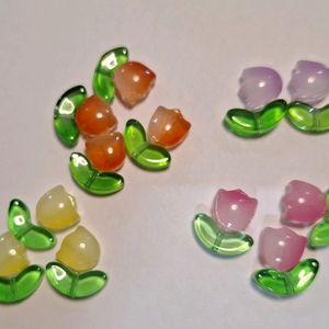 Set Of 15 Tulip Beads