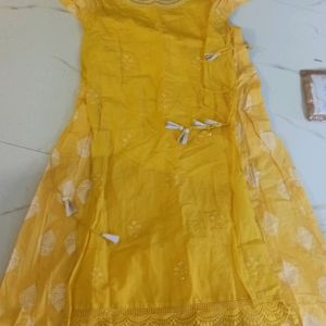 Yellow Long Kurti