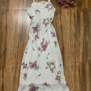 White Floral Dress