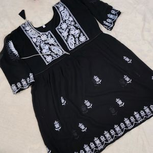 Beautiful Embroidered Georgette Dress For Women