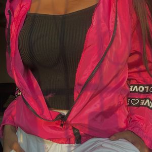 Hot Pink Nylon Jacket