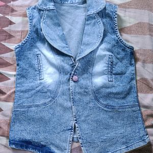 Sleeveless Denim Jacket