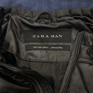 A zara leather jacket