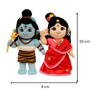 Lord Shiva & Parvati Soft Cute Plush Toy