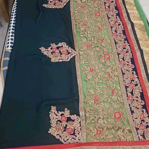 Beautiful Heavy Combo Sarees With Blouse 🤩