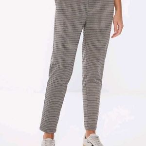 H&M Black And White  Straight Pant