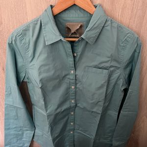 Women Shirt Aqua Blue, Bust 34