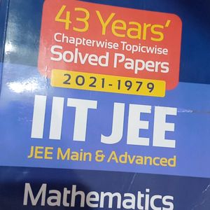 43 Years Chapterwise Topic Wise Solved Paper For IIT Mathematics