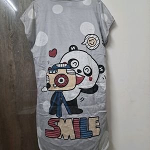 Cute Sheer Top With Cartoon