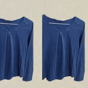 "Blue Top, Comfortable Yet Chic And Simple "