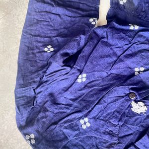 Blue embroidered Kurta