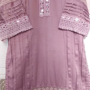 Ethnic Silk Suit IN Lavender Colour