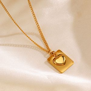 Anti Tarnish 18 K Gold Plated Heart Pendant