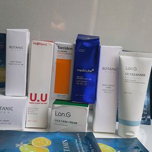 Korean Combo Skincare 12 Cream, Ampoule, Cleanser