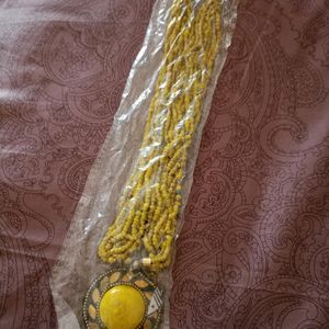 New Beautiful Yellow Necklace