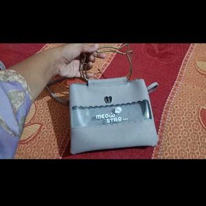 Woman Grey Sling Bag