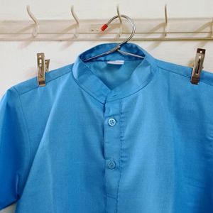 Boys Blue Kurta & Payjama Set