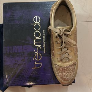 Gold Tresmode Sneakers Partywear