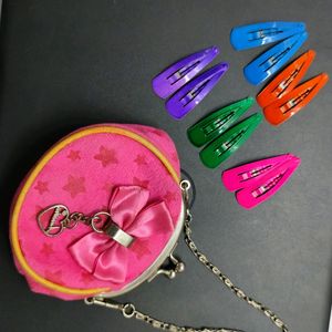 Kids Combo!! (Purse And Clips)