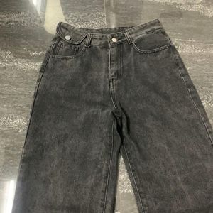 Gray High Waist Jean