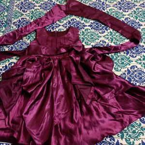 Part Wear Purple Frock