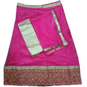 Zari Work Net Lehenga