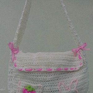 Crochet Messenger Bag 👜