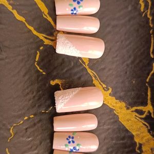 Floral & Sugar Nail Art