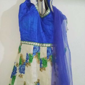 New Multi Colour Gown With Dupatta