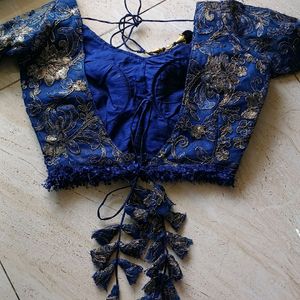 Navy Blue Lehanga Set