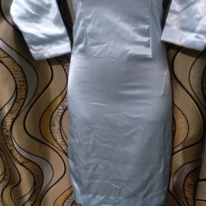 Satin Cyan Wedding Suit