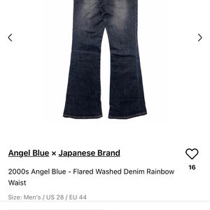 Flared Harjuku Style High Waist Denim