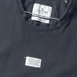 Black Tshirt Men - Free Size