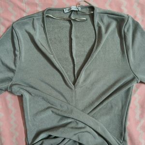 Grey Party Wear Top