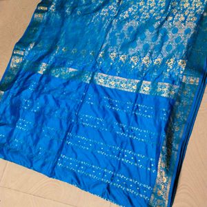 Blue Colour Pure Kanchipattu Saree