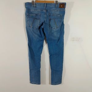 Mid Blue Ripped Jeans (Men's)