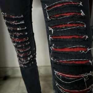 Black Rugged Stylish Jeans