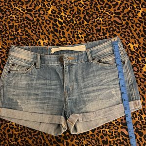 Authentic Vintage Finish Denim Shorts For Women