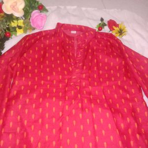 Red Kurta For Mens