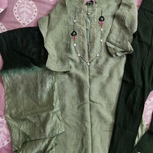 3 Piece Pure Cotton Suit