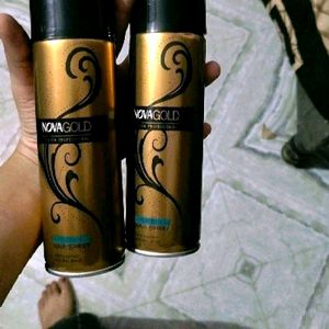 Nova Professional Gold Hair Spray Hold Your Curls