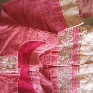 Pink Embroidered Kurta (Women)