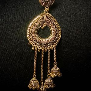 Oxidised Gold Plated Earings