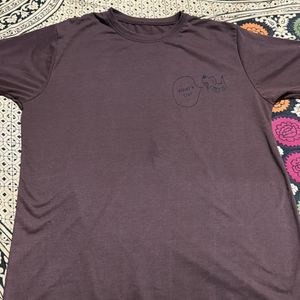 T-shirt With Brown Color
