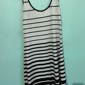 Stripe Black N White Dress