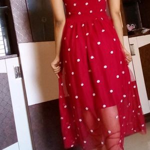 Cherry Colour Dress