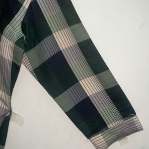 Wool Check Shirt With Pent