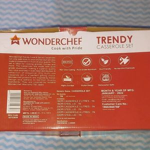 Wonderchef Trendy Casserole Cooking Set